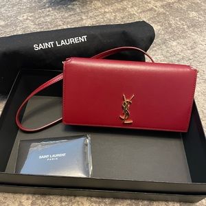 YSL Cassandre Phone Holder Bag; original box, dust bag & authenticity card
